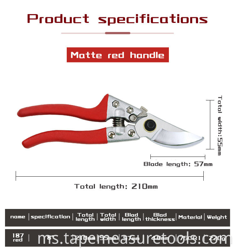 Pengilang membekalkan SK5 bilah Pruning Shear Branch Shears gunting pemangkasan gunting pemangkas